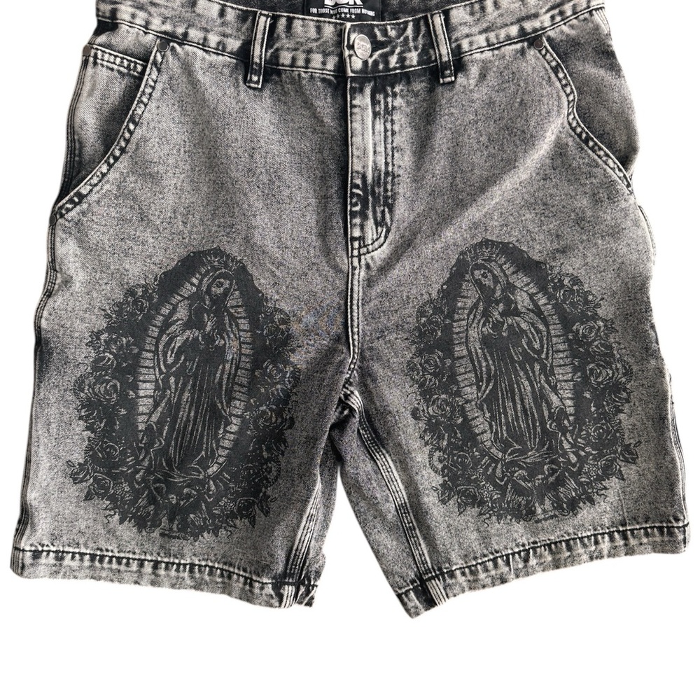 DGK Guadalupe Black Wash Denim Shorts